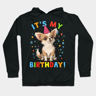 It'S My Birthday Chihuahua Cute Dog Lover Bday Party Hoodie